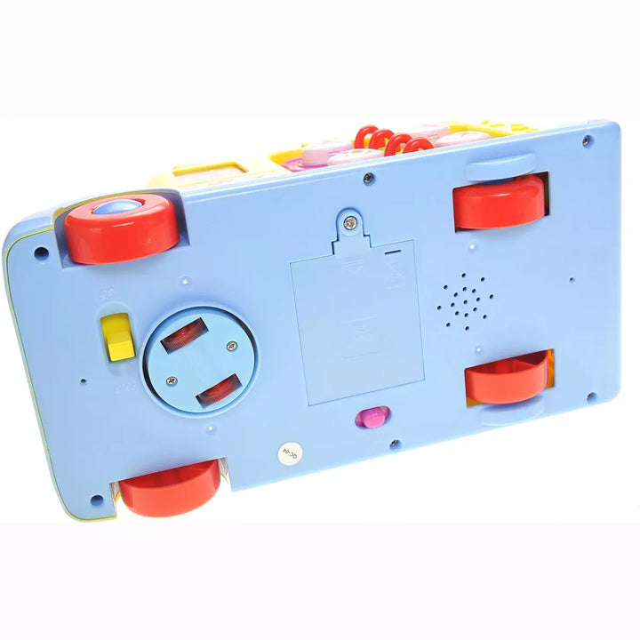 Ready! Set! Go! Educational Interactive School Bus Toy with Flashing Lights & Sounds, Great for Kids and Toddlers