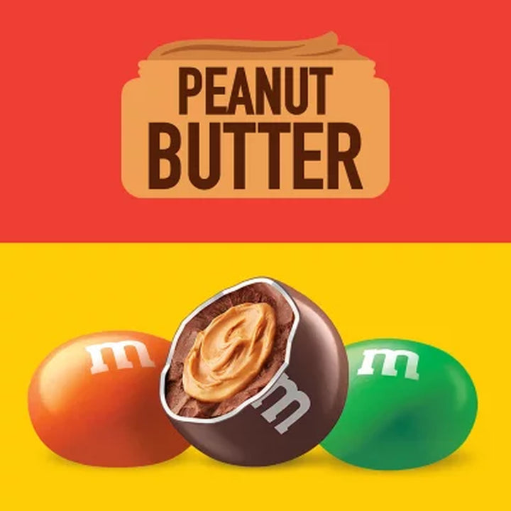 M&M'S Peanut Butter Milk Chocolate Candy, 55 Oz.