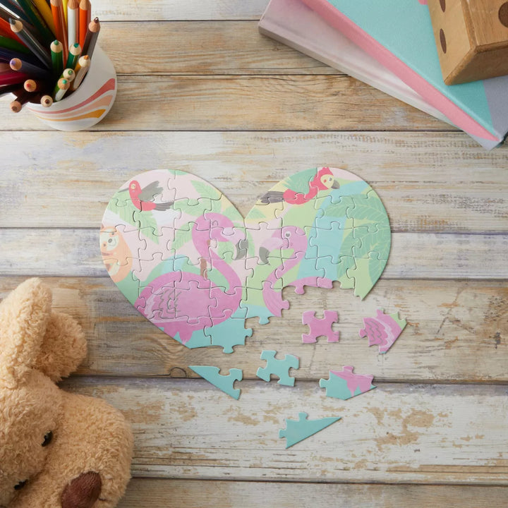 Bright Creations Set of 12 Heart Shaped Blank Jigsaw Puzzles to Draw On, DIY Crafts, Valentine'S Gifts, 40 Pieces Each