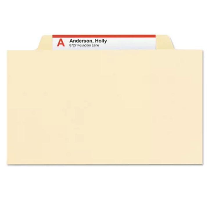 Smead 2/5 Cut Tab Six-Section Classification Folders with Divider, Manila (Letter, 10Ct.)