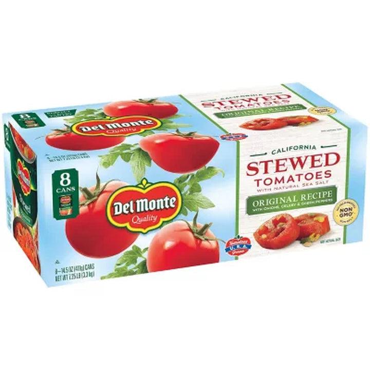 Del Monte Stewed Tomatoes 15.4 Oz., 8 Pk.