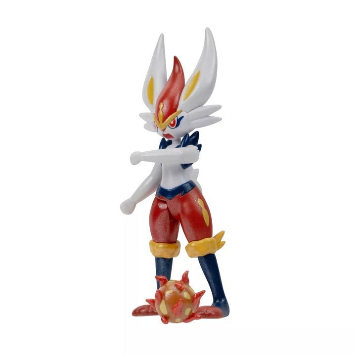 Pokémon Scorbunny, Raboot, and Cinderace Select Evolution Action Figure Set - 3Pk