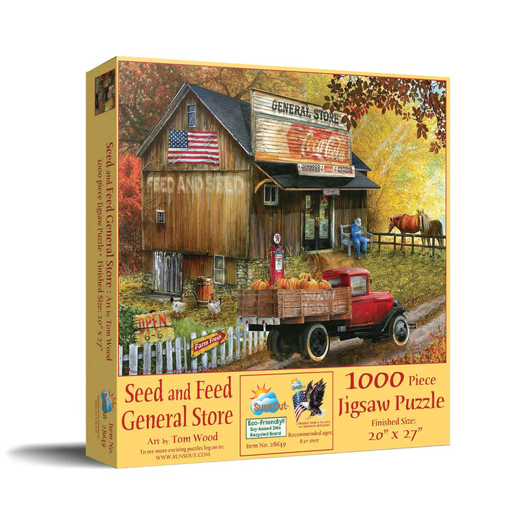 Sunsout Feed and Seed General Store 1000 Pc Jigsaw Puzzle 28649