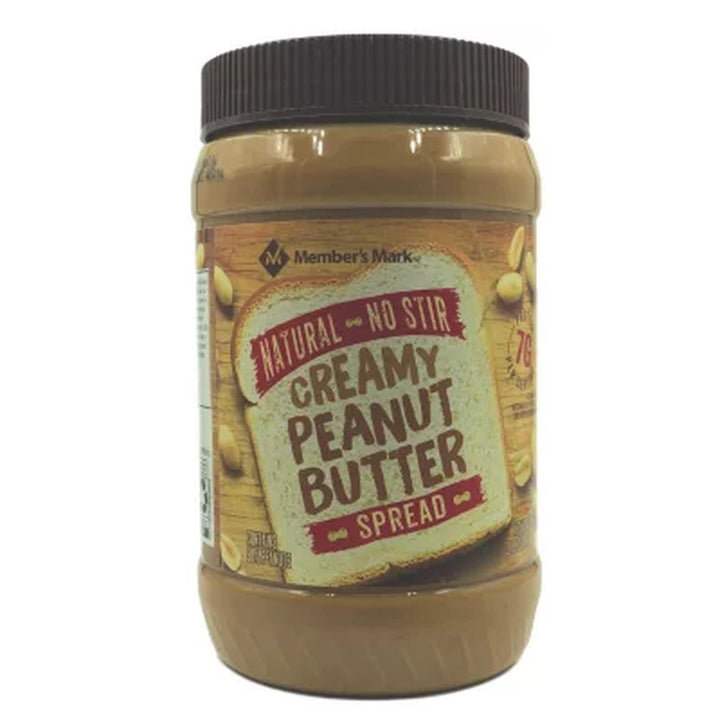 Member'S Mark Natural Creamy Peanut Butter 40 Oz., 2 Pk.