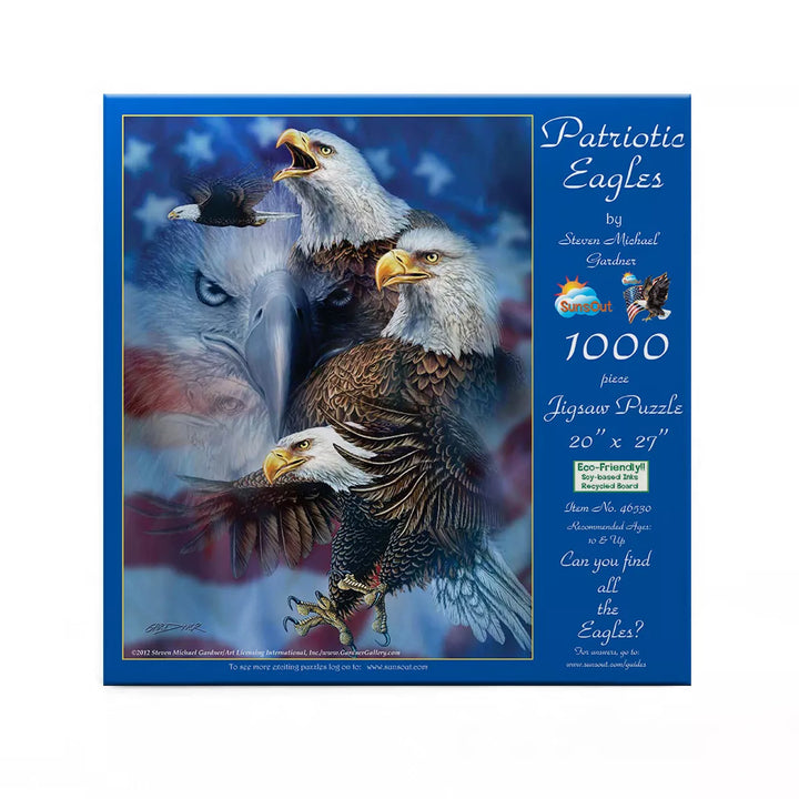 Sunsout Patriotic Eagles 1000 Pc Jigsaw Puzzle 46530