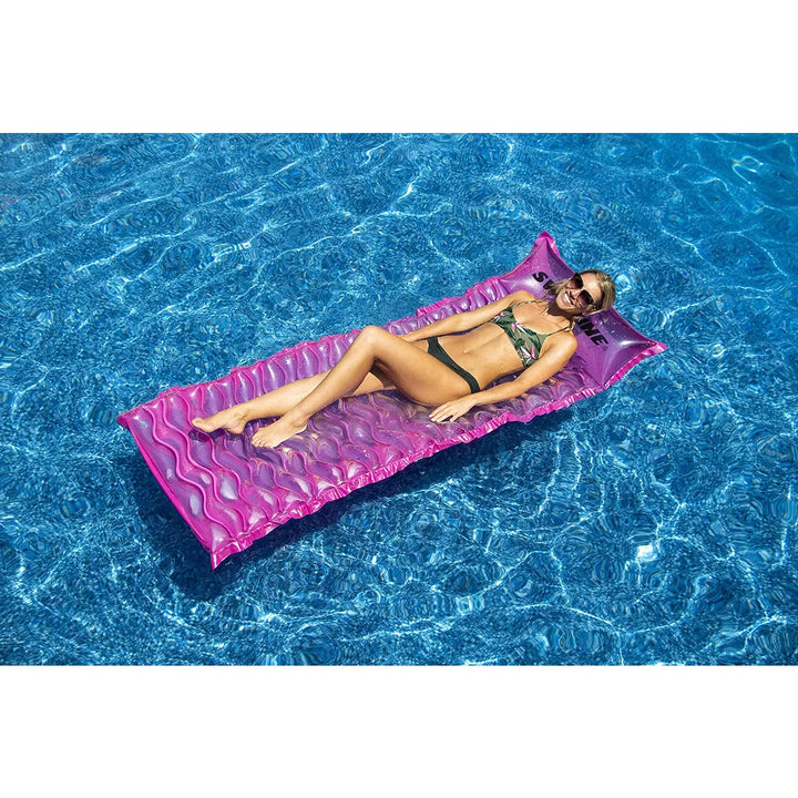 Swim Central Inflatable Insta-Matt Swimming Pool Air Mattress Float - 72" - Pink