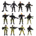 Ready! Set! Play! Link Special Force Army SWAT Soldiers Action Figures with Tool and Accessories - Pack of 12