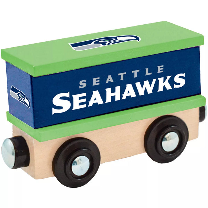 Masterpieces Wood Train Box Car - NFL Seattle Seahawks.