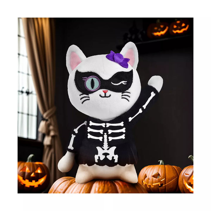 Fun Little Toys Halloween Plush Cat (Skeleton)