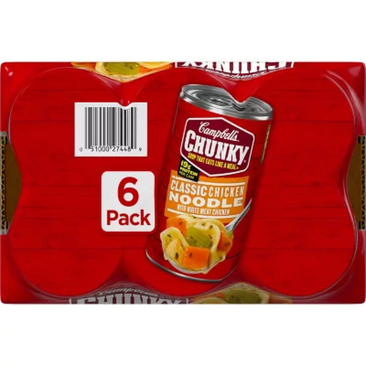 Campbell'S Chunky Classic Chicken Noodle Soup (18.6 Oz., 6 Pk.)