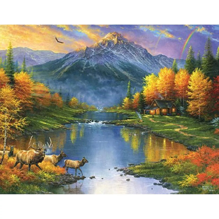 Sunsout Mountain Retreat 1000 Pc Large Pieces Jigsaw Puzzle 69611