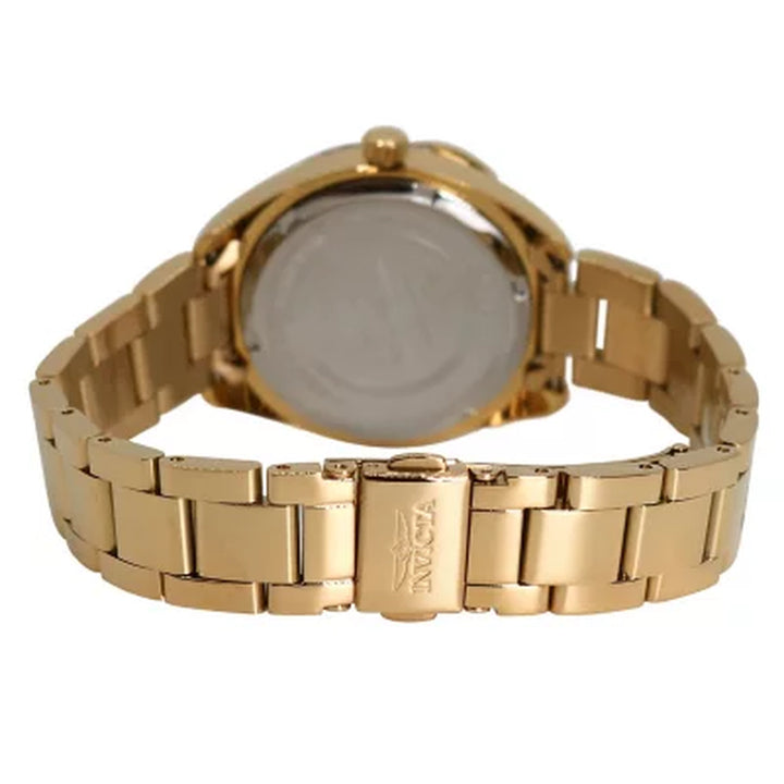 Invicta Women'S Bolt Quartz 34Mm Gold, White Dial