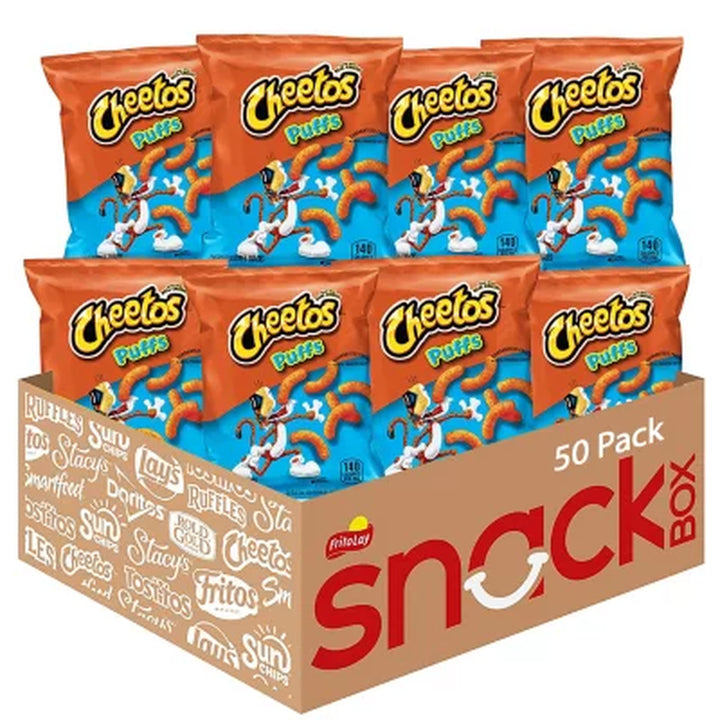 Cheetos Puffs Cheese Snacks 0.875 Oz., 50 Pk.