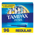 Tampax Pearl Regular Tampons, Unscented, 96 Ct.