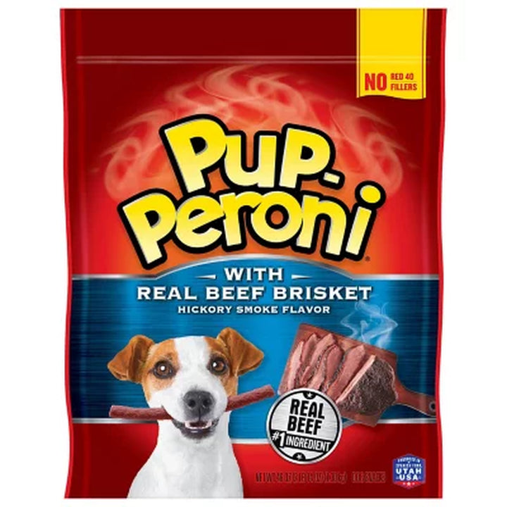 Pup-Peroni Dog Treats with Real Beef Brisket, Hickory Smoked Flavor 46 Oz.
