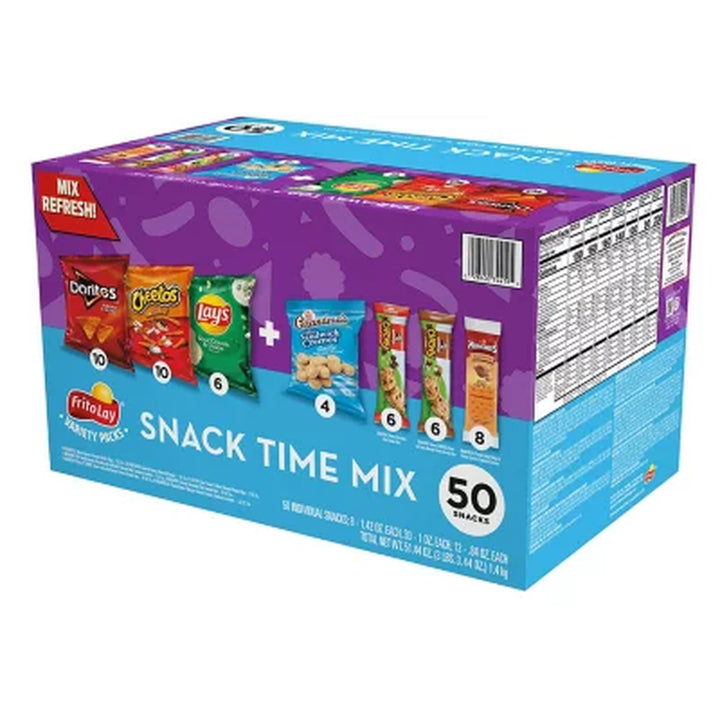 Frito Lay Snack Time Mix, Variety Pack Snacks, 50 Pk.