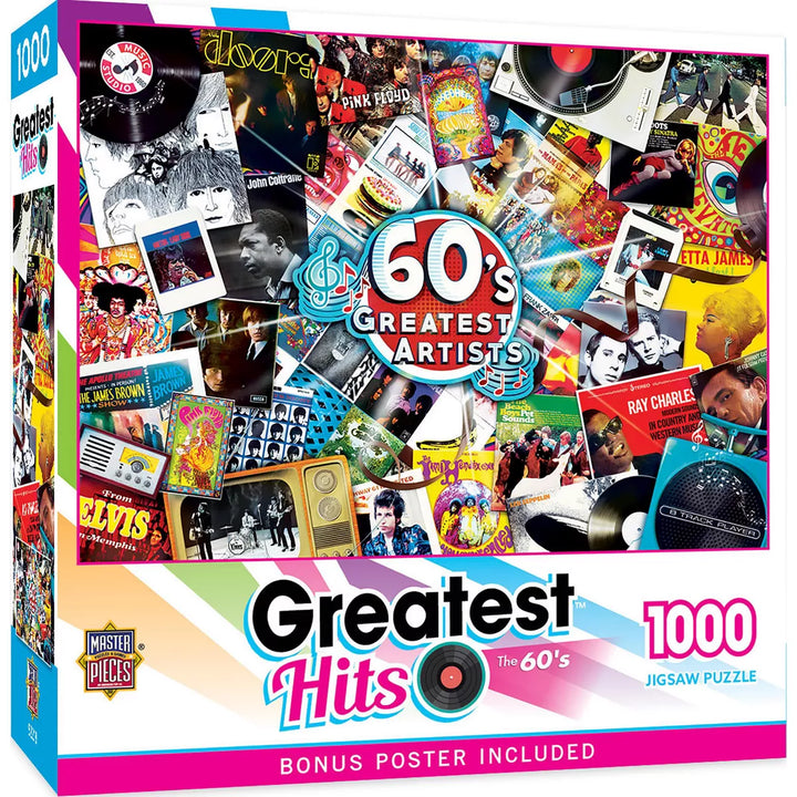 Masterpieces 1000 Piece Puzzle - 60'S Greatest Artists - 19.25"X26.75"