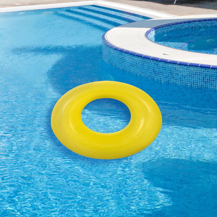 Pool Central Inflatable Inner Tube Pool Float - 35" - Yellow