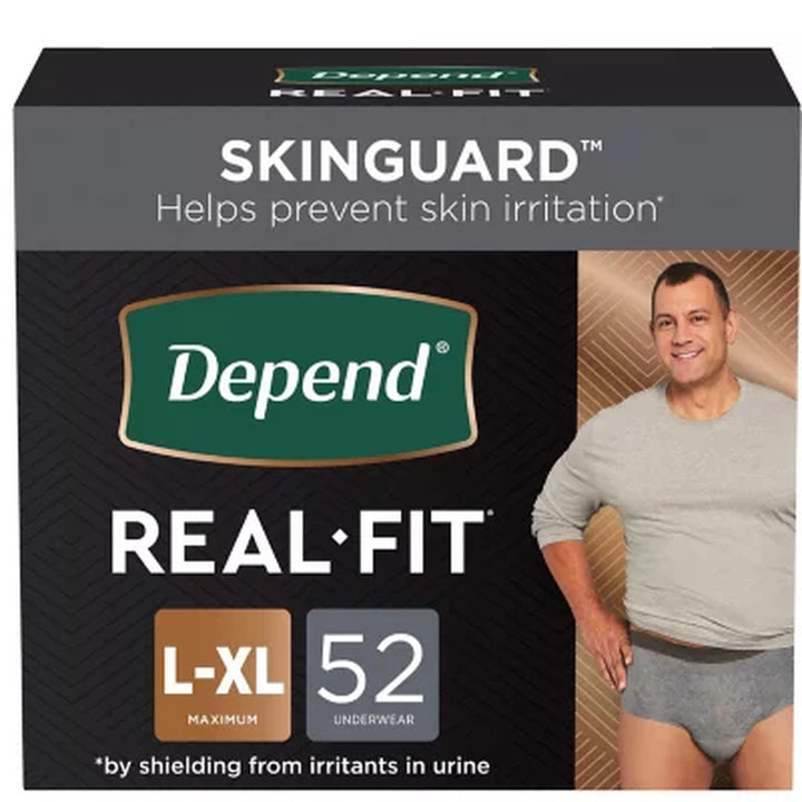 Depend Real Fit Incontinence Underwear for Men, Maximum Absorbency - Choose Your Size