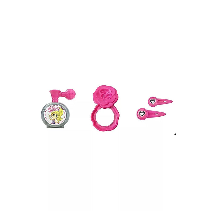 Link Worldwide Pink Beauty Fashion Hair Salon Play Set Pretend Play Toy Comes with 18 Different Fashion Beauty Accessories - Pink