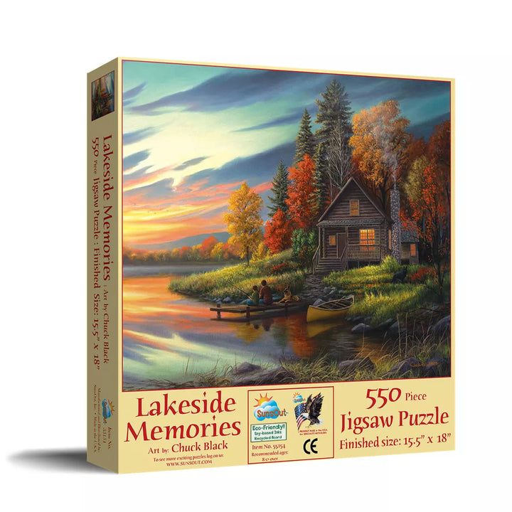 Sunsout Lakeside Memories 550 Pc Jigsaw Puzzle 55154