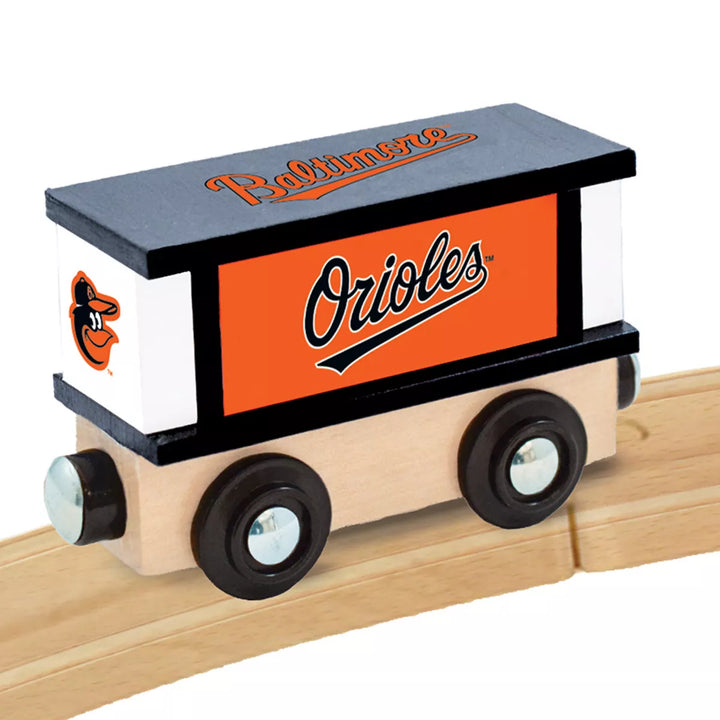 Masterpieces Wood Train Box Car - MLB Baltimore Orioles.