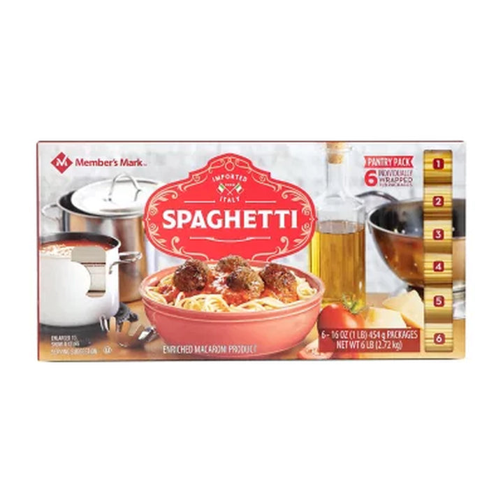 Member'S Mark Spaghetti Pasta Pantry Pack (1 Lb., 6 Pk.)