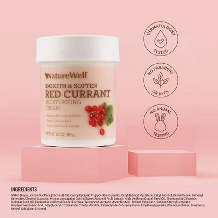 Naturewell Red Currant Moisturizing Cream, 16 Oz., 2 Pk.