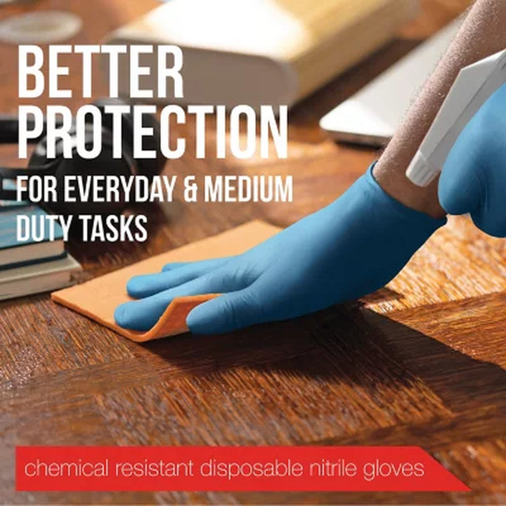 EQPT Blue Powder-Free Nitrile Gloves, 2 Pk., 300 Ct.