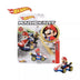 Hot Wheels Mario Kart 1:64 Scale Mario with Standard Kart Collectible Vehicle