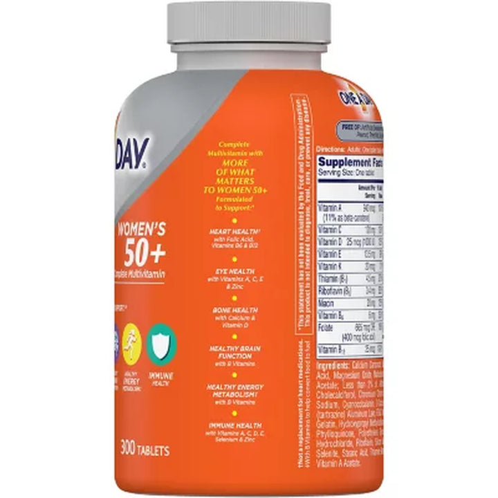 One a Day Women'S 50+ Multivitamin Tablets 300 Ct.