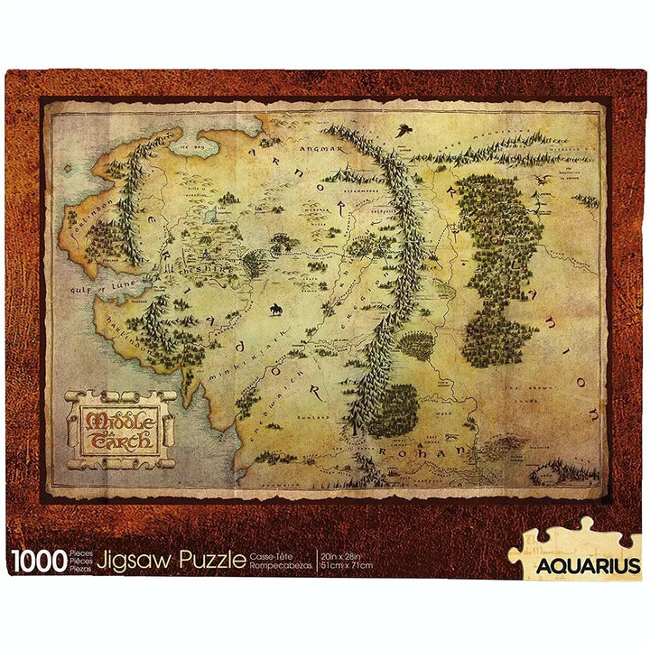 Aquarius Puzzles the Hobbit Map 1000 Piece Jigsaw Puzzle