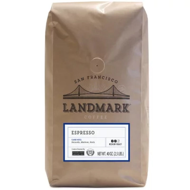 Landmark Ground Coffee, Espresso 40 Oz.