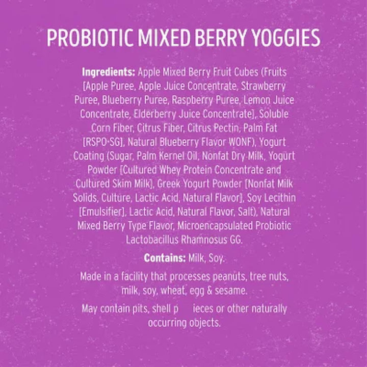 Nature'S Garden Probiotic Mixed Berry Yoggies, 0.7 Oz, 24 Pk.