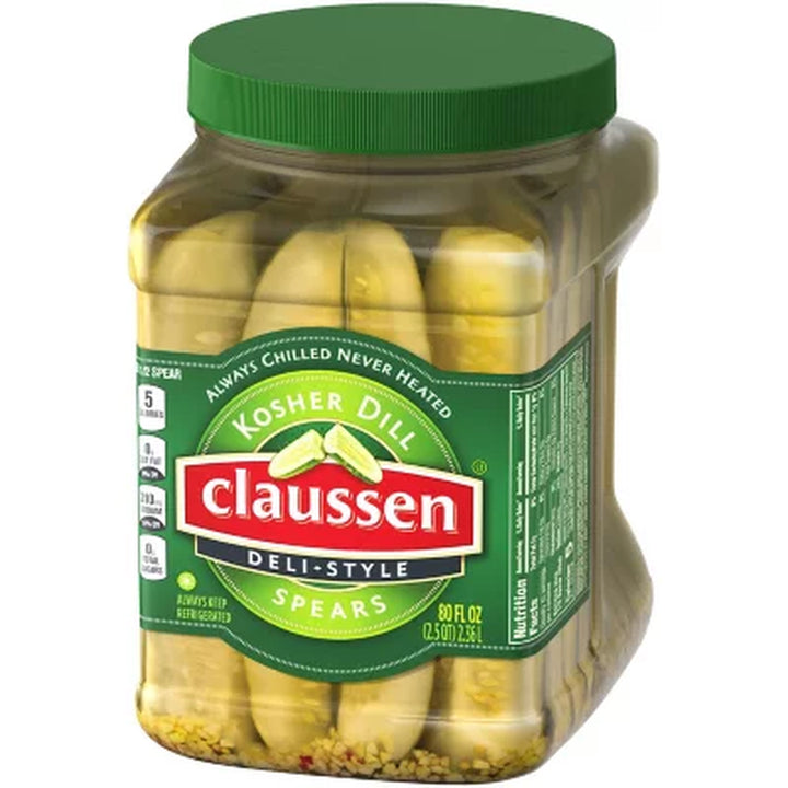 Claussen Deli-Style Kosher Dill Pickle Spears (80 Fl. Oz.)