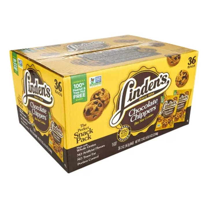 Linden'S Mini Chocolate Chippers Cookies, 2 Oz., 36 Pk.