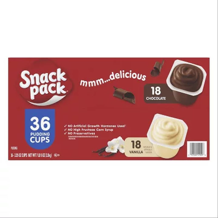 Snack Pack Pudding Variety Pack, 3.25 Oz., 36 Pk.