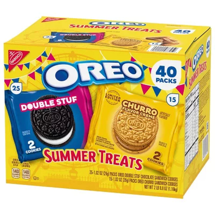 OREO Summer Treats Variety Pack, 1.02 Oz., 40 Pk.