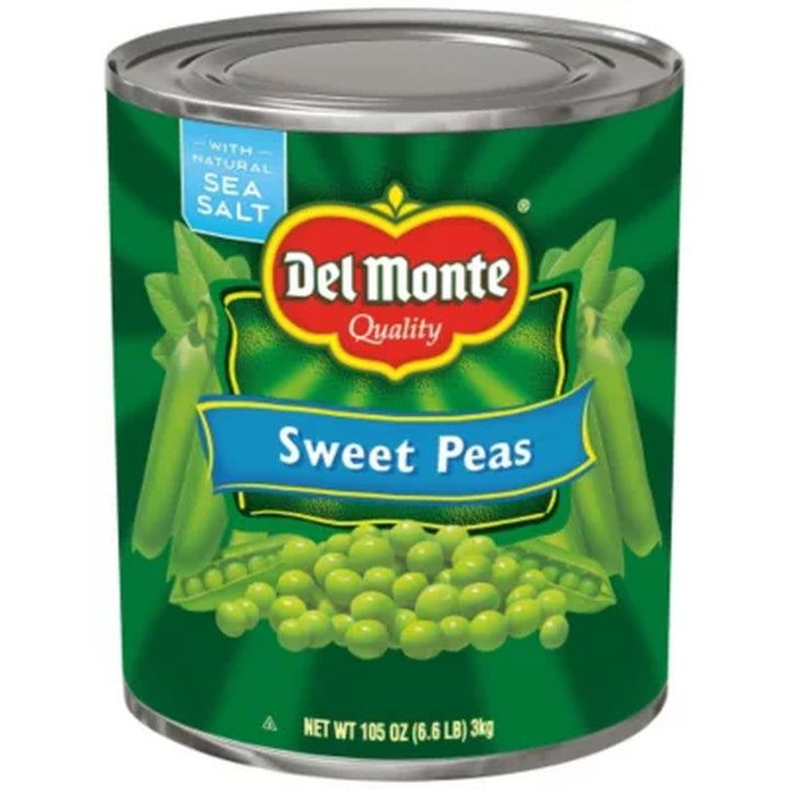 Del Monte Sweet Peas, 105 Oz.