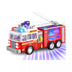 JOYIN Fire Truck Toy with LED Projections & Sirens Volume and Go Fire Engine Trucks, Boys&Girls Firetruck, Kids Birthday