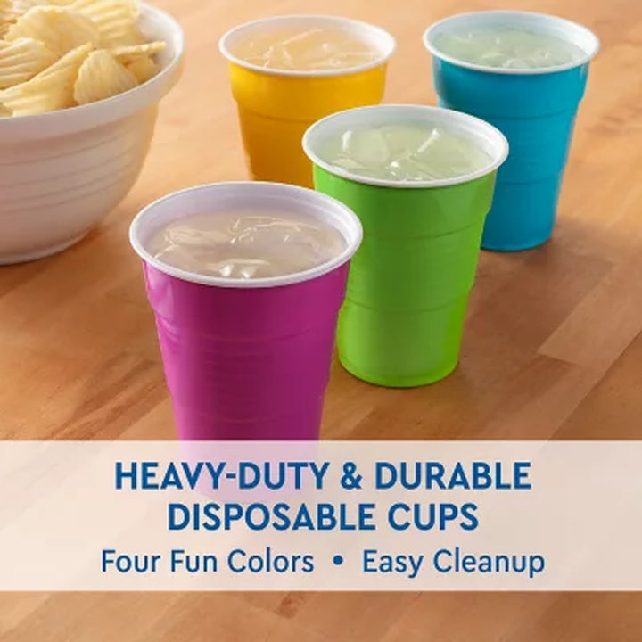 Member'S Mark Premium Quality Cups, Summer Colors (18 Oz., 180 Ct.)