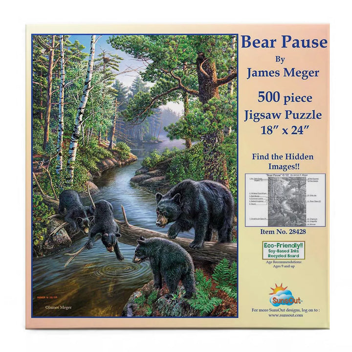 Sunsout Bear Pause 500 Pc Jigsaw Puzzle 28428