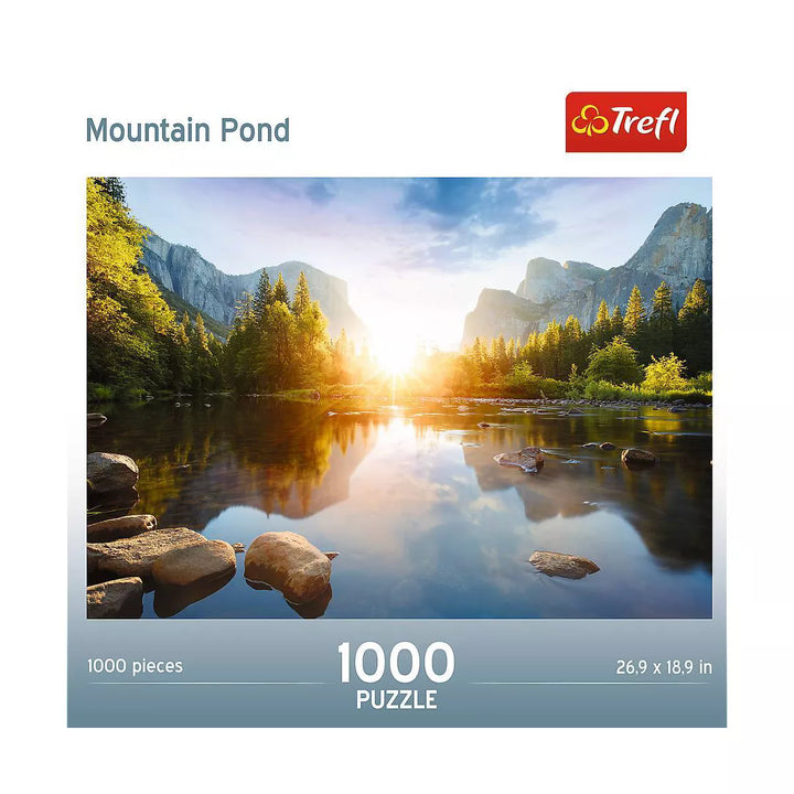 Trefl Mountain Pond 1000Pc Puzzle: Brain Exercise, Nature & Travel Theme, Gender Neutral, for Ages 12 & Up