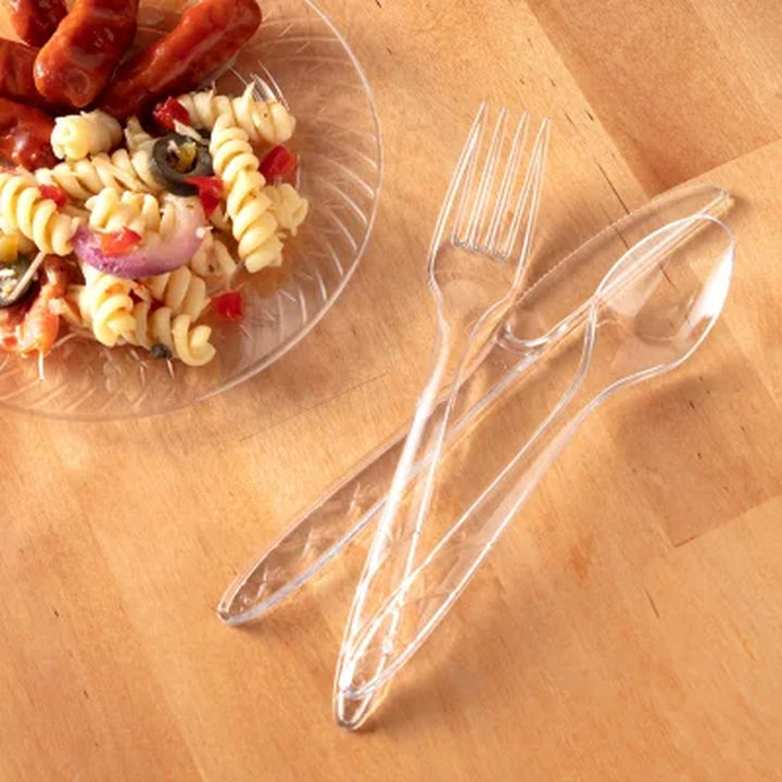 Member'S Mark Clear Cutlery Combo Pack, Forks, Knives, Spoons 360 Ct.