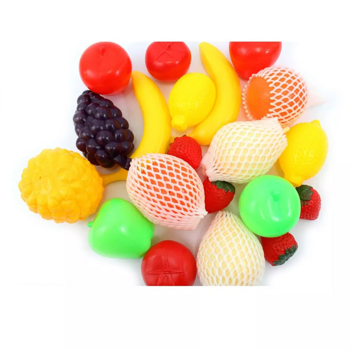 Insten 21 Piece Play Food Fruits, Pretend Toy Kitchen Accessories for Cooking