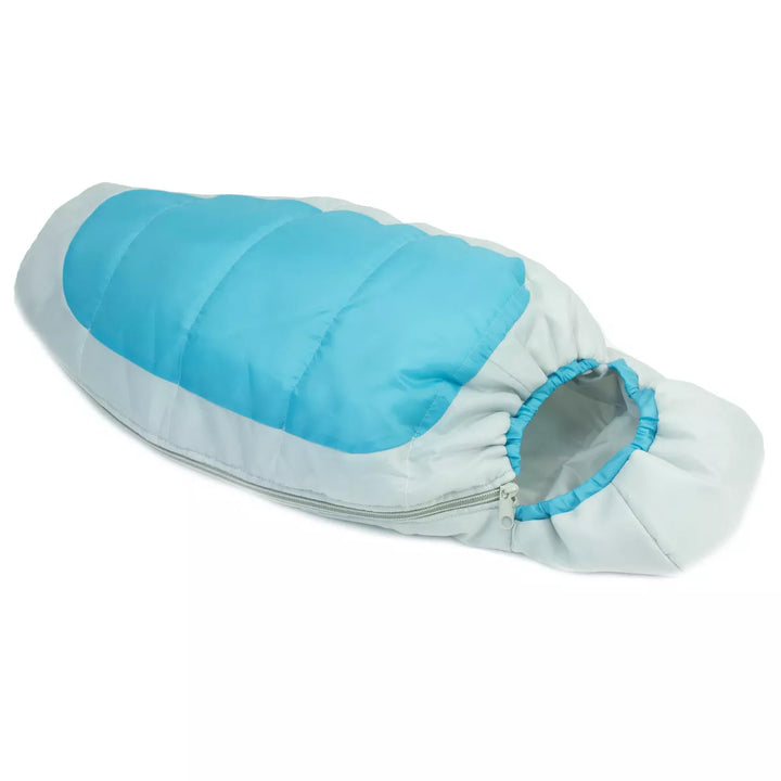 Sophia’S Cocoon Style Camping Sleeping Bag for Dolls, Aqua