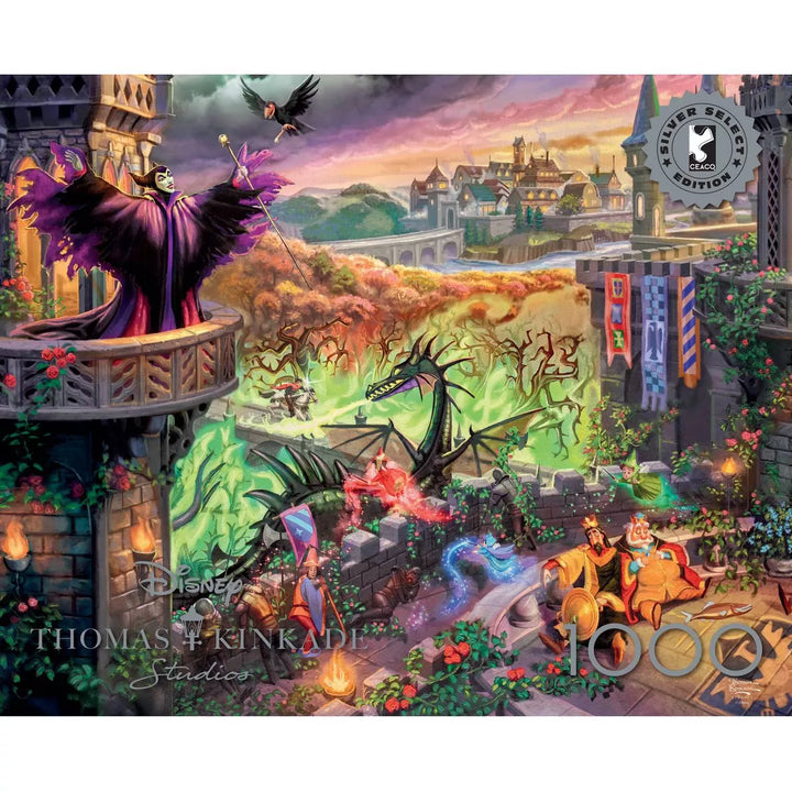 Silver Select Thomas Kinkade Disney Maleficent 1000Pc Puzzle