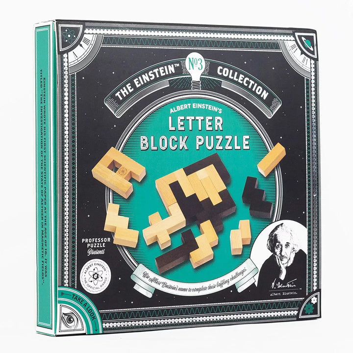 Professor Puzzle the Einstein Collection 12 Challenges Letter Block Puzzle