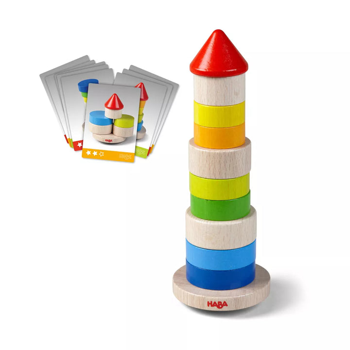 HABA Wobbly Tower Stacking Game (Made in Germany)