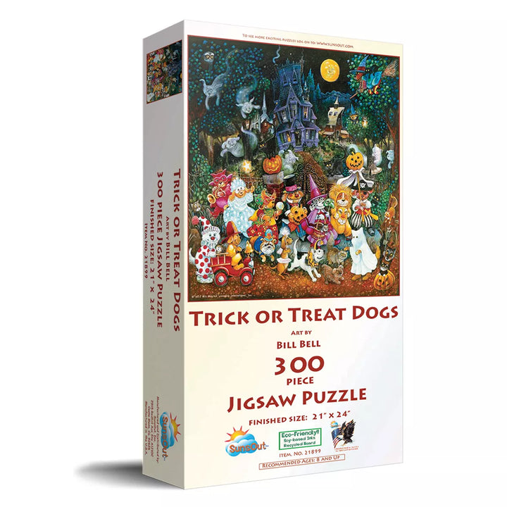 Sunsout Trick or Treat Dogs 300 Pc Halloween Jigsaw Puzzle 21899